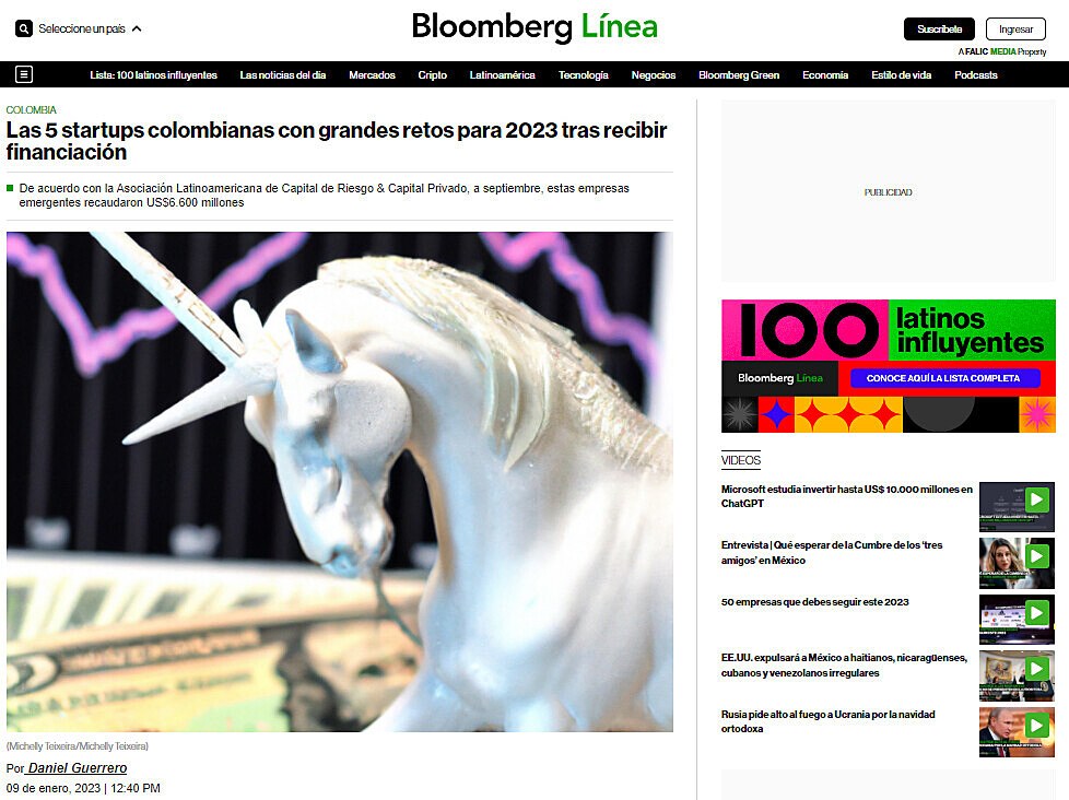 Las 5 startups colombianas con grandes retos para 2023 tras recibir financiacin